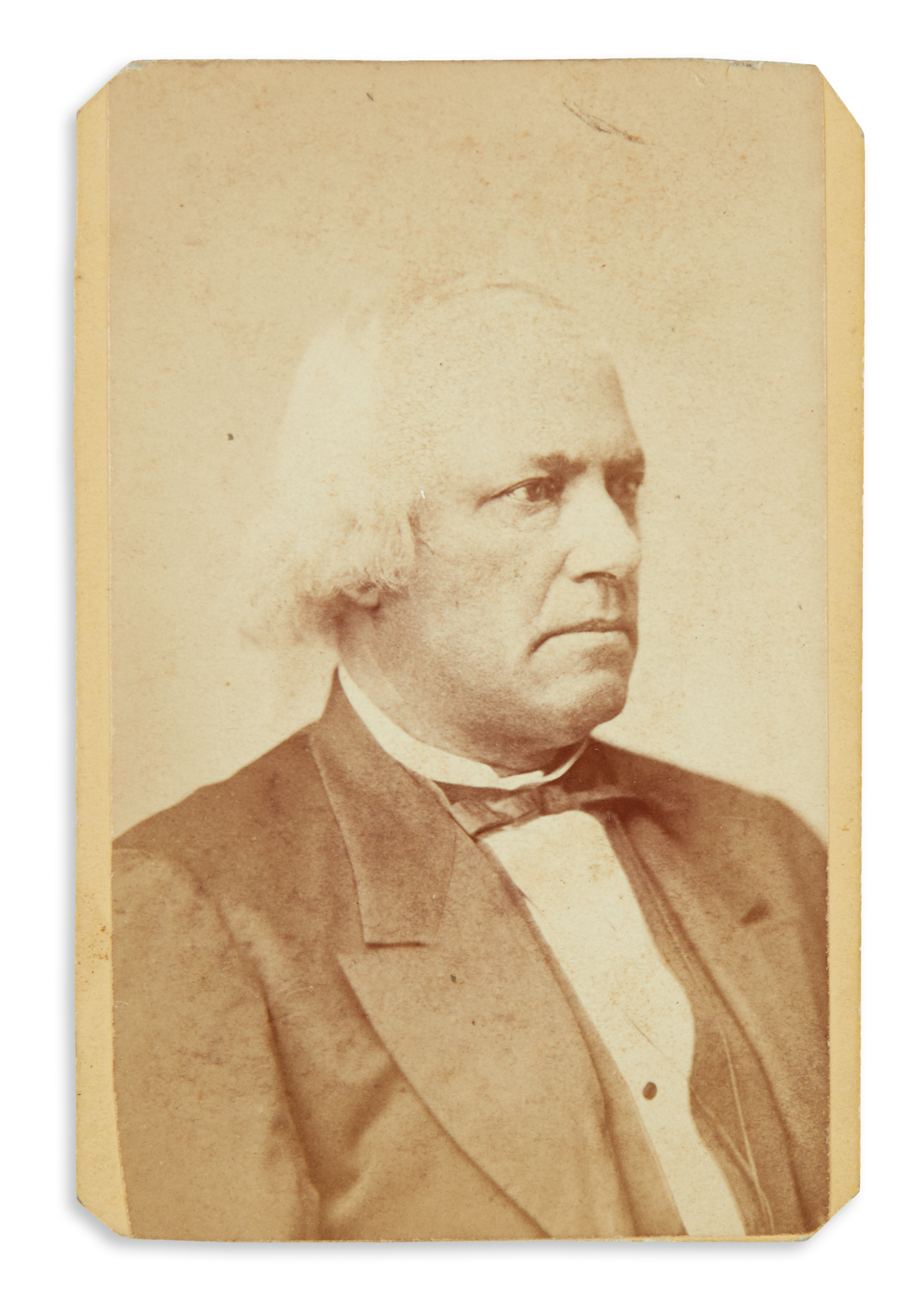 (SLAVERY AND ABOLITION.) Marshall, Augustus; photographer. Carte-de-visite of African-American abolitionist Joshua Bowen Smith.